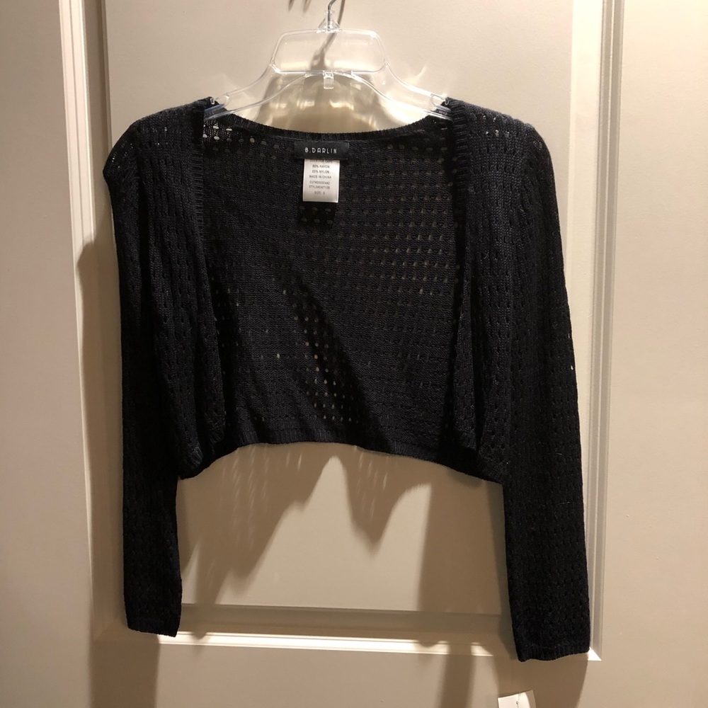 Black cardigan